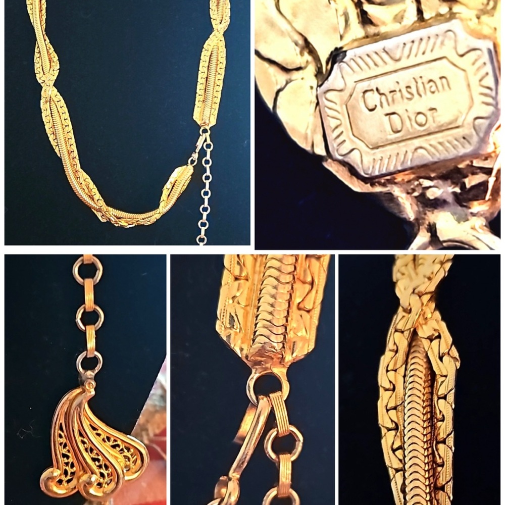 Christian Dior 3 Chain Braided Belt, Necklace or Bracelet